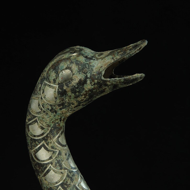 Ancient Asian bronzes, bronze flower animals, bronze ducks