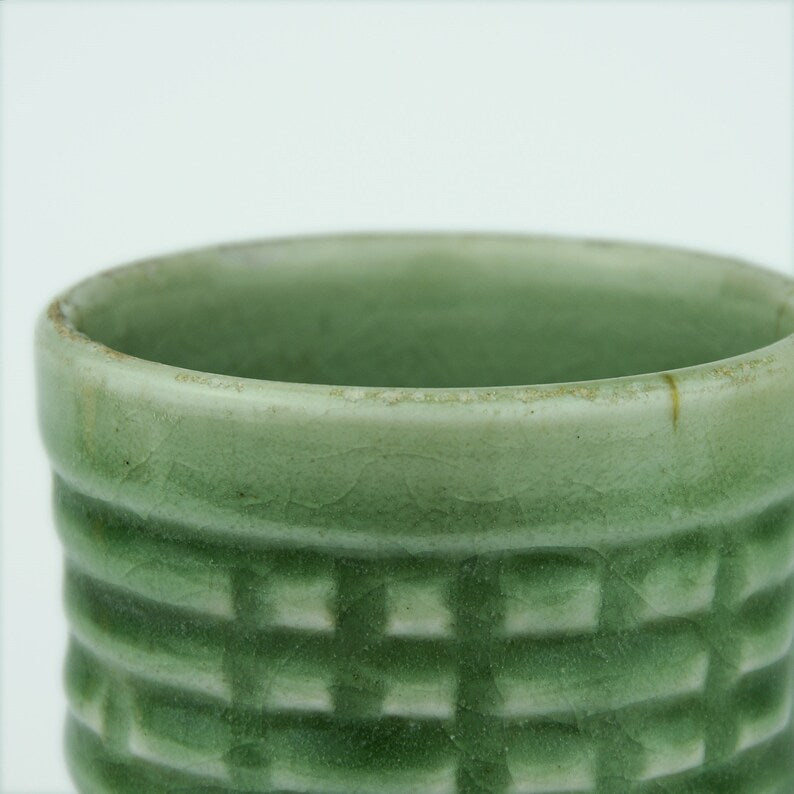 Asian Antique Celadon Aromatherapy Burner - Green Glaze / Incense Burner / Meditation