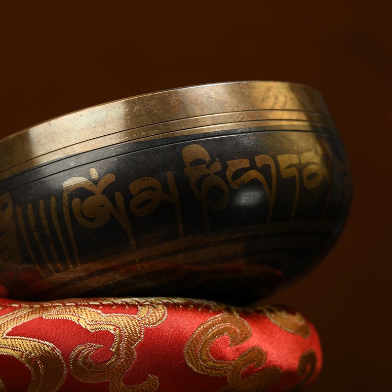 Nepal copper singing bowl, sound therapy, yoga, meditation, Buddhist singing bowl, stress relief, music performance, relaxation,Singing Bowl