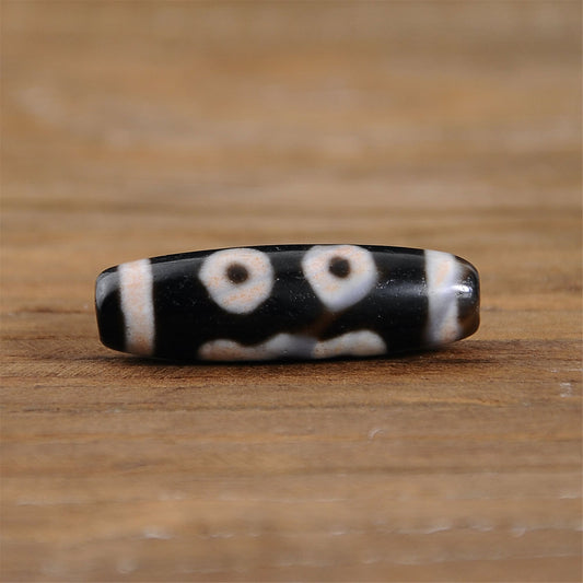 3 eyes dzi beads-Tibet/Himalayan Agate Dzi,Rosary,Tibet Dzi,beads,agate beads,rosary beads amulet,nepal,blessing beads,Gift,bead necklace