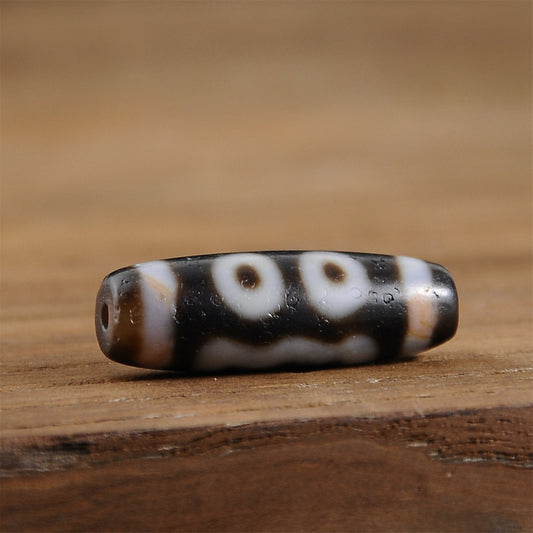 3 eyes dzi beads-Tibet/Himalayan Agate Dzi,Rosary,Tibet Dzi,beads,agate beads,rosary beads amulet,nepal,blessing beads,Gift,bead necklace