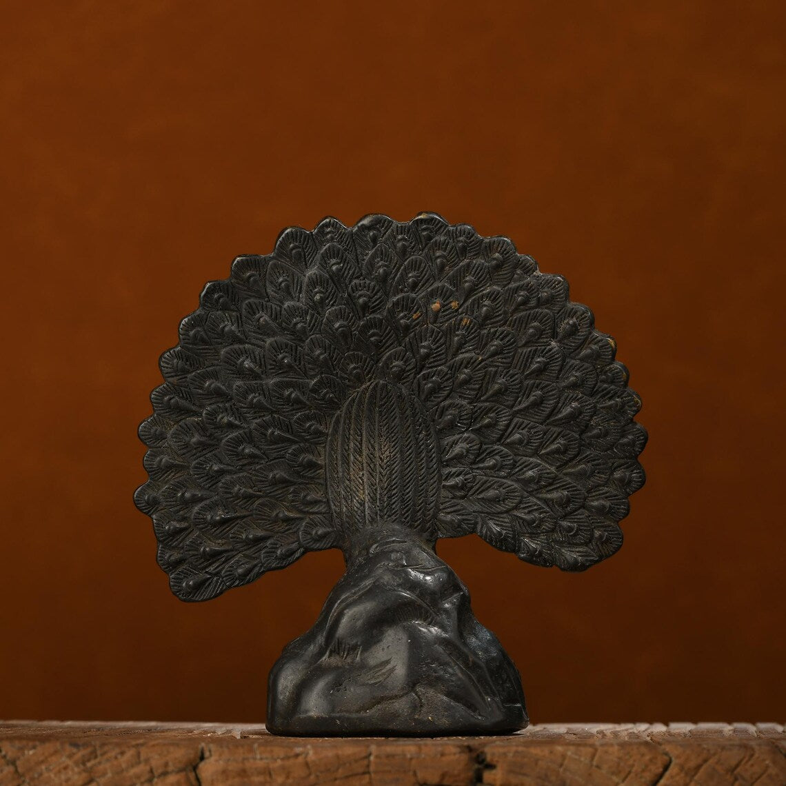 Bronze sculpture (peacock), sculpture art, animal sculpture, copper peacock, sculpture