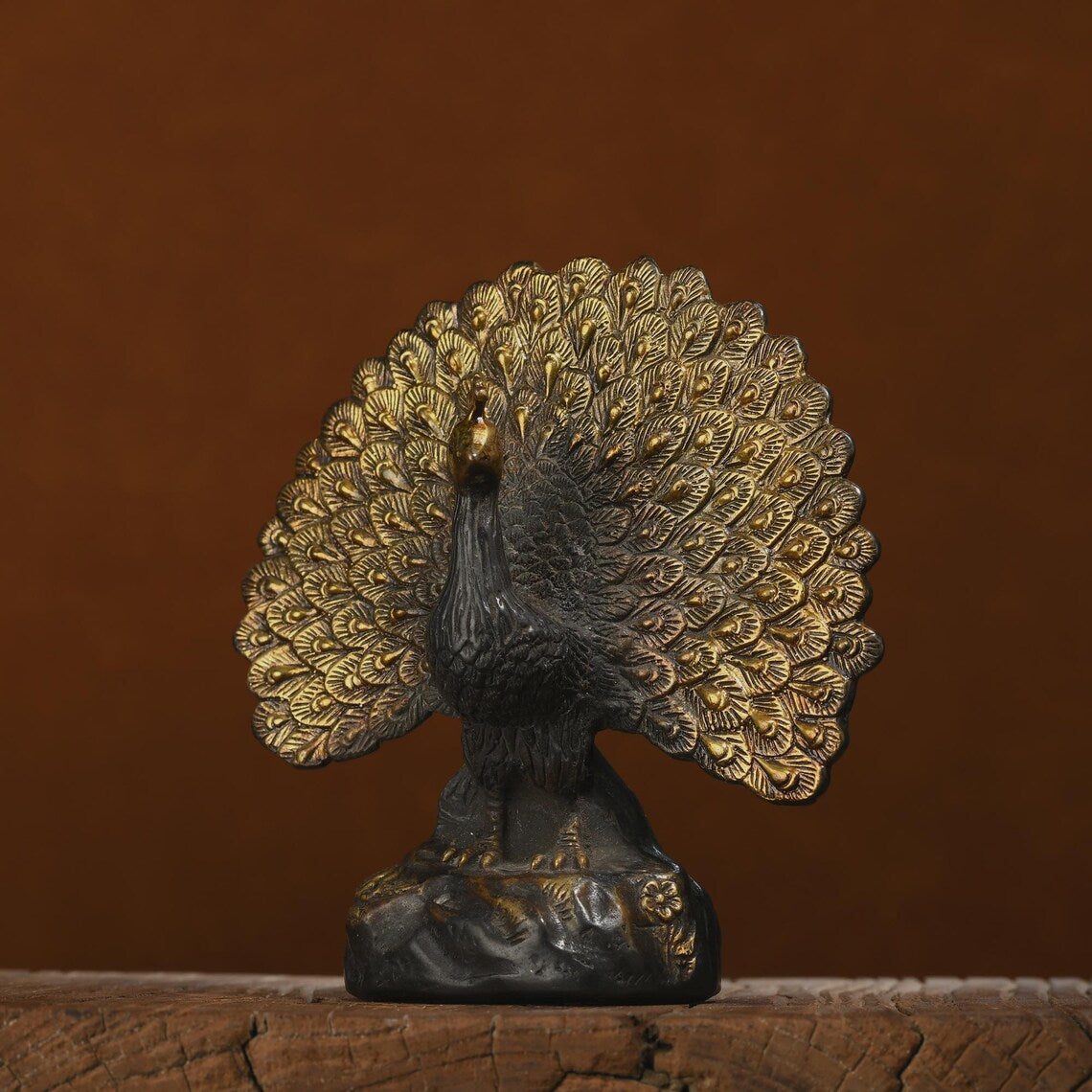 Bronze sculpture (peacock), sculpture art, animal sculpture, copper peacock, sculpture