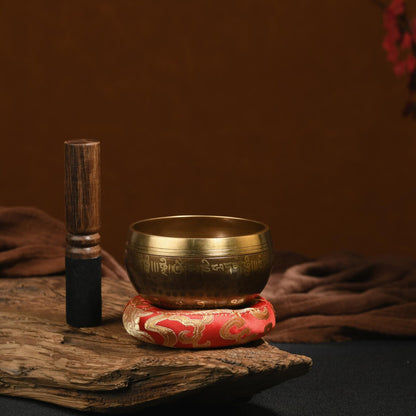 Nepal copper singing bowl, sound therapy, yoga, meditation, Buddhist singing bowl, stress relief, music performance, relaxation，Singing Bowl
