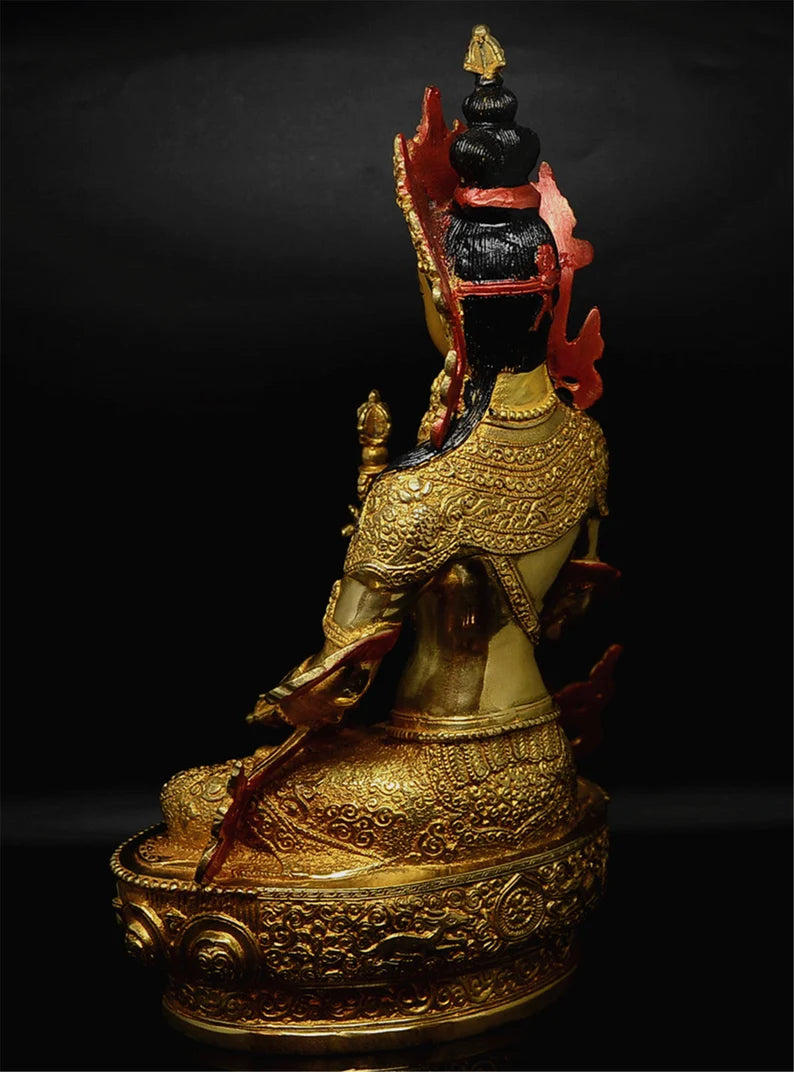 Tibet / Nepal - Retro - Bronze Buddha (King Kong Yong Bodhisattva)，Home decoration, Buddha sculpture, anniversary, gift, Christmas