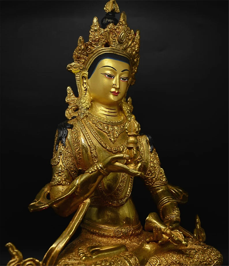 Tibet / Nepal - Retro - Bronze Buddha (King Kong Yong Bodhisattva)，Home decoration, Buddha sculpture, anniversary, gift, Christmas