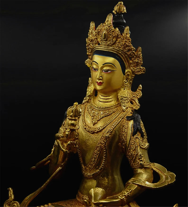 Tibet / Nepal - Retro - Bronze Buddha (King Kong Yong Bodhisattva)，Home decoration, Buddha sculpture, anniversary, gift, Christmas