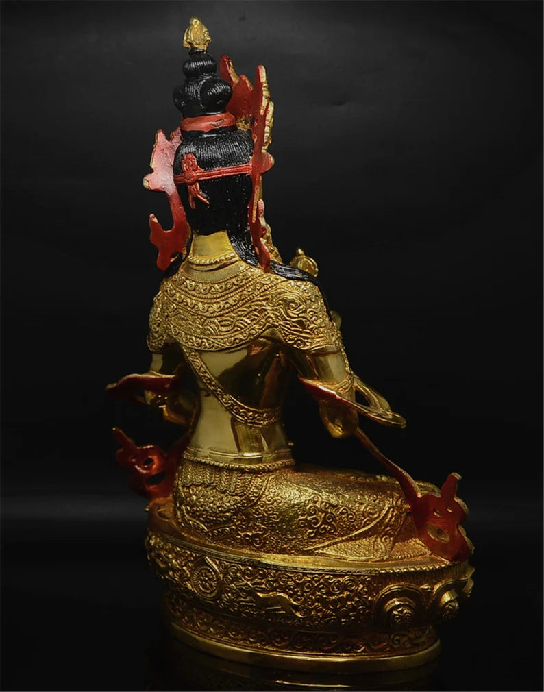 Tibet / Nepal - Retro - Bronze Buddha (King Kong Yong Bodhisattva)，Home decoration, Buddha sculpture, anniversary, gift, Christmas