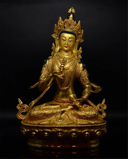 Tibet / Nepal - Retro - Bronze Buddha (King Kong Yong Bodhisattva)，Home decoration, Buddha sculpture, anniversary, gift, Christmas