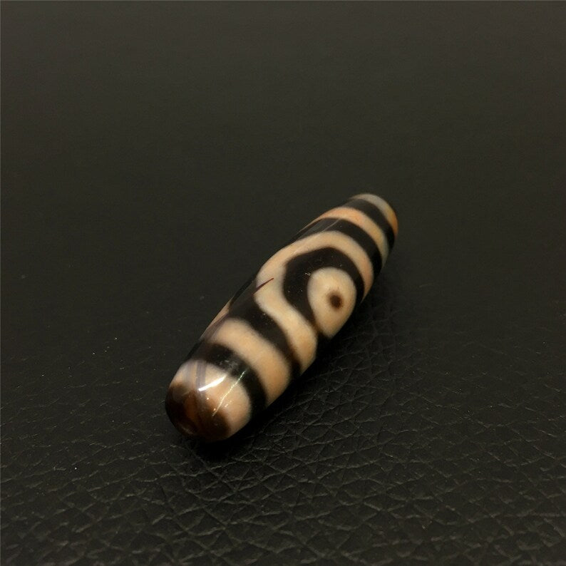 Tibet / Himalayas - Vintage Agate 3 Eyes Dzi Beads - Amulets, Rosary, Unique Gifts