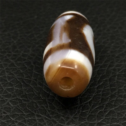 Tibet / Himalayas - Vintage Agate (Sun and Moon) Dzi Beads - Amulets, Rosary, Unique Gifts