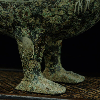 Ancient Asian bronzes, bronze flower animals, bronze ducks