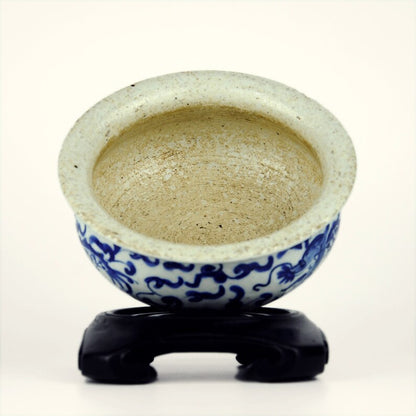 Antique Asian Blue and White Porcelain Basin