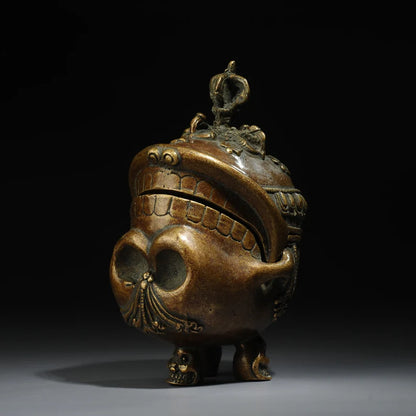 Nepalese Tantra Tibetan bronze instrument, Toba, (Gabala bowl)，Home decoration, Buddha sculpture, anniversary, gift, Christmas