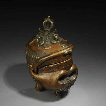 Nepalese Tantra Tibetan bronze instrument, Toba, (Gabala bowl)，Home decoration, Buddha sculpture, anniversary, gift, Christmas