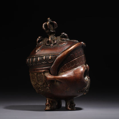 Nepalese Tantra Tibetan bronze instrument, Toba, (Gabala bowl)，Home decoration, Buddha sculpture, anniversary, gift, Christmas