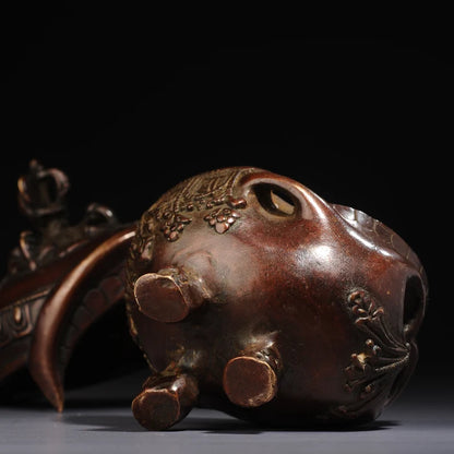 Nepalese Tantra Tibetan bronze instrument, Toba, (Gabala bowl)，Home decoration, Buddha sculpture, anniversary, gift, Christmas