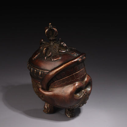 Nepalese Tantra Tibetan bronze instrument, Toba, (Gabala bowl)，Home decoration, Buddha sculpture, anniversary, gift, Christmas