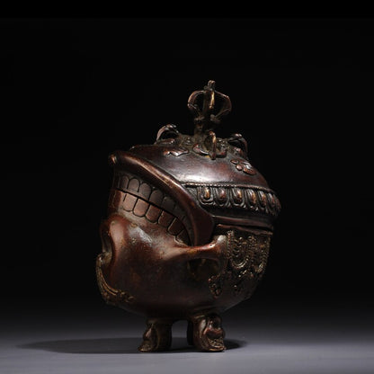 Nepalese Tantra Tibetan bronze instrument, Toba, (Gabala bowl)，Home decoration, Buddha sculpture, anniversary, gift, Christmas