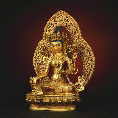 Green Tara Buddha，Tibetan/Nepalese Buddha, Green Tara Buddha，Home decoration, Buddha sculpture, anniversary, Christmas，Home decoration.