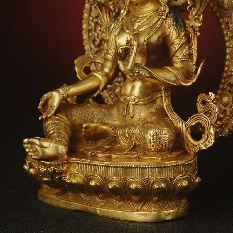 Green Tara Buddha，Tibetan/Nepalese Buddha, Green Tara Buddha，Home decoration, Buddha sculpture, anniversary, Christmas，Home decoration.