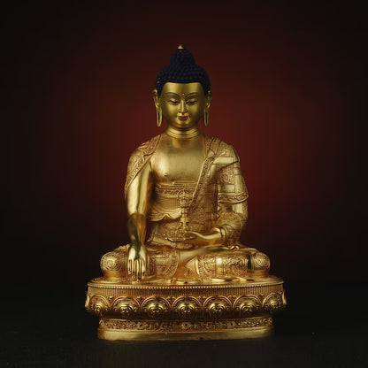 Bronze Buddha Statue: Tibetan Immovable Buddha, Home Decor