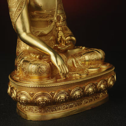 Bronze Buddha Statue: Tibetan Immovable Buddha, Home Decor