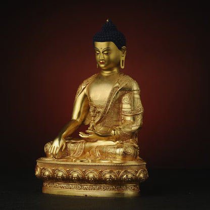 Bronze Buddha Statue: Tibetan Immovable Buddha, Home Decor