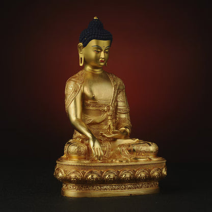Bronze Buddha Statue: Tibetan Immovable Buddha, Home Decor