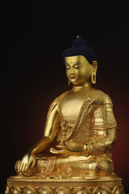 Bronze Buddha Statue: Tibetan Immovable Buddha, Home Decor