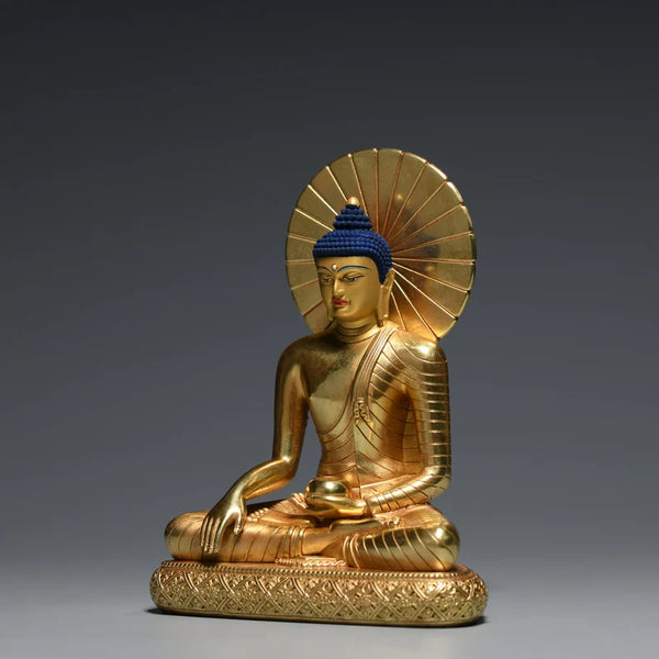 Tibetan Bronze Buddha Statue: Gautama Sculpture, Home Decor