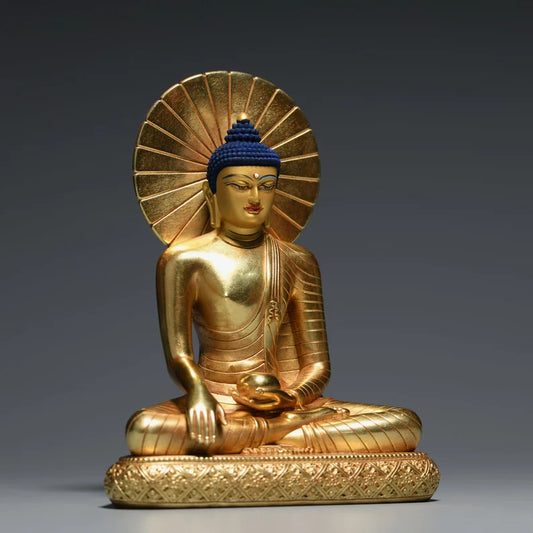 Tibetan Bronze Buddha Statue: Gautama Sculpture, Home Decor