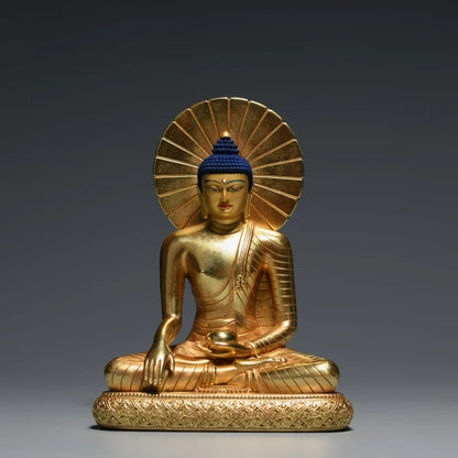 Tibetan Bronze Buddha Statue: Gautama Sculpture, Home Decor