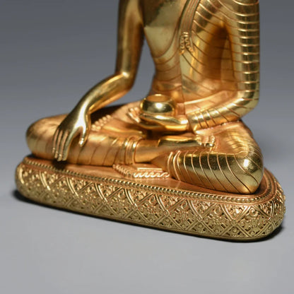 Tibetan Bronze Buddha Statue: Gautama Sculpture, Home Decor