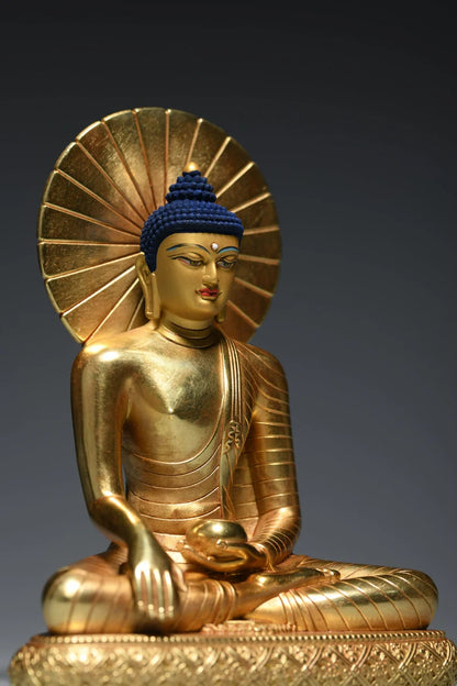 Tibetan Bronze Buddha Statue: Gautama Sculpture, Home Decor