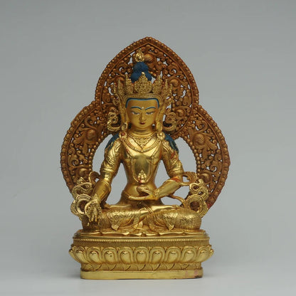 Bronze Manjusri Bodhisattva Statue - Tibetan Prayer Ceremony Decor
