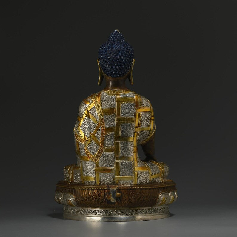 Tibetan Bronze Buddha Statue: Gautama Sculpture, Home Decor