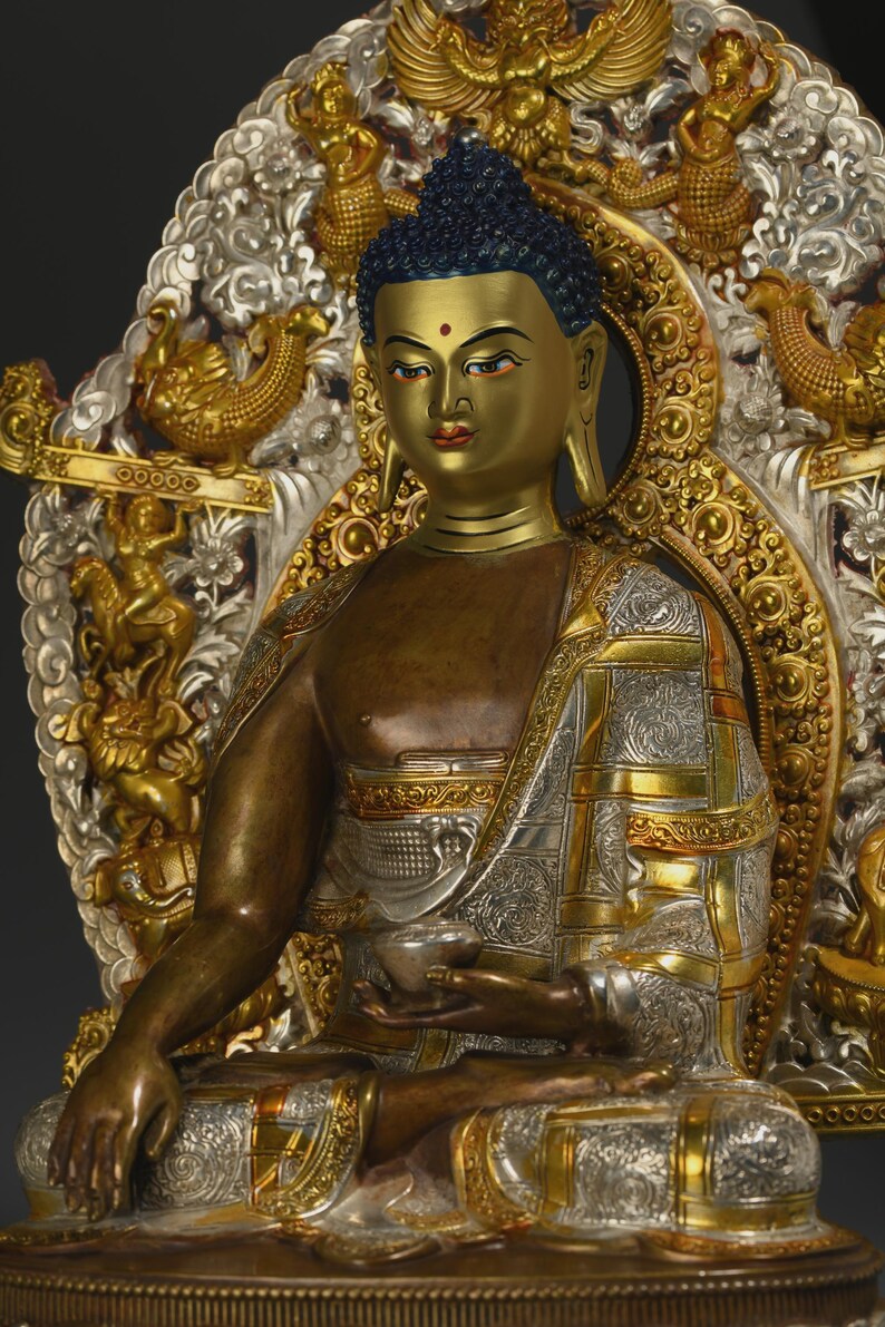 Tibetan Bronze Buddha Statue: Gautama Sculpture, Home Decor