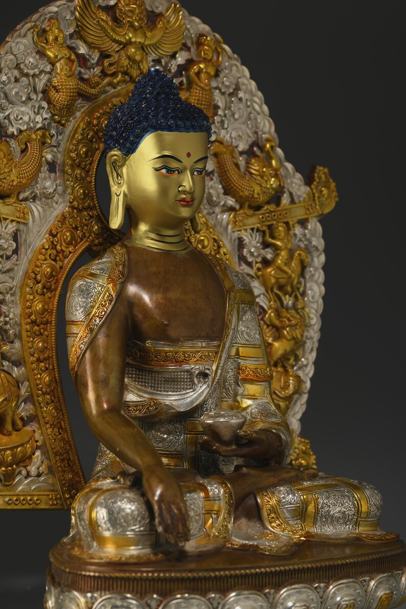 Tibetan Bronze Buddha Statue: Gautama Sculpture, Home Decor