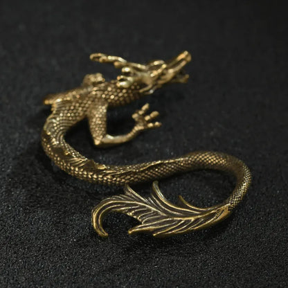 Miniature bronze dragon, Chinese antique bronze dragon sculpture, dragon, sculpture, animal sculpture, bronze dragon, sculpture