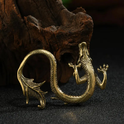 Miniature bronze dragon, Chinese antique bronze dragon sculpture, dragon, sculpture, animal sculpture, bronze dragon, sculpture