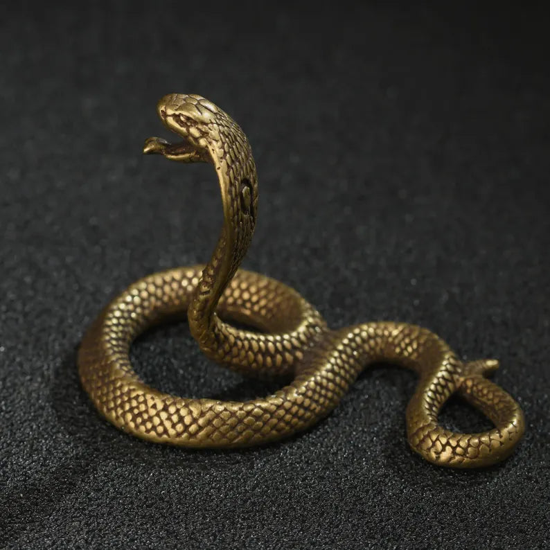 Cobra sculpture, snake, sculpture, animal sculpture, bronze snake, cobra, sculpture