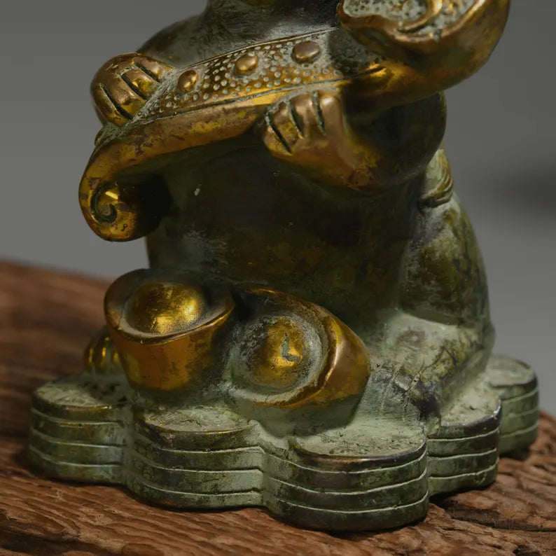Asian Art, Antique Sculpture, Bronze Rabbit, Decorative Statue,Insect Sculpture, Animal Sculpture,