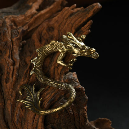 Miniature bronze dragon, Chinese antique bronze dragon sculpture, dragon, sculpture, animal sculpture, bronze dragon, sculpture