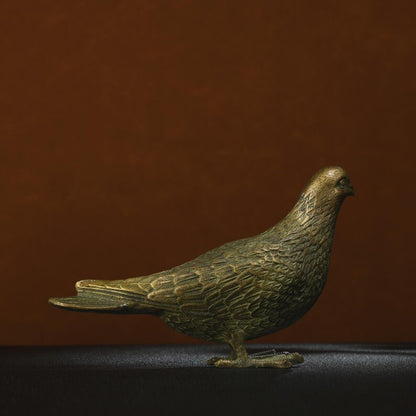 Asian Art Bronze-Dove,Antique Sculpture,Bronze Bird,Decorative Statue,Animal Sculpture,Japanese Art,Gift,Decorative Art,Garden Ornament