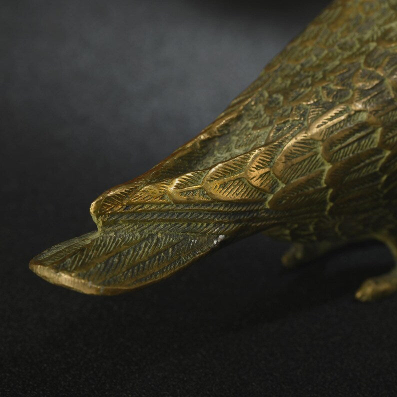 Asian Art Bronze-Dove,Antique Sculpture,Bronze Bird,Decorative Statue,Animal Sculpture,Japanese Art,Gift,Decorative Art,Garden Ornament
