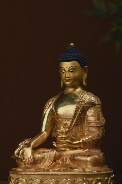 Exquisite Medicine Buddha, Bronze Buddha Statue, Prayer, Ceremony, Unique Gift