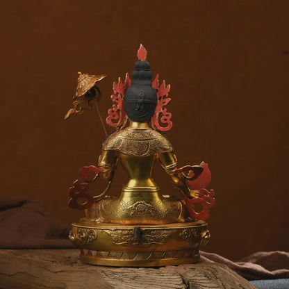 Brass White Umbrella Mother Buddha Statue - Maha Sitatapatra