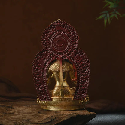 Bronze Green Tara Buddha Statue: Tibet/Nepal Home Decor