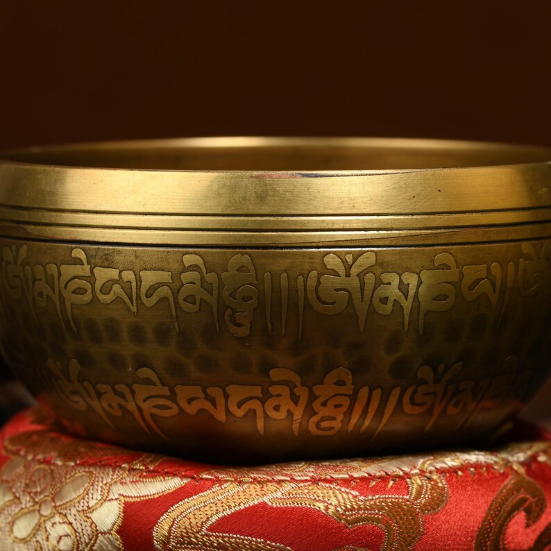Nepal copper singing bowl, sound therapy, yoga, meditation, Buddhist singing bowl, stress relief, music performance, relaxation，Singing Bowl
